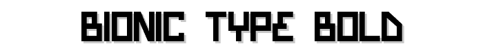 Bionic Type Bold font